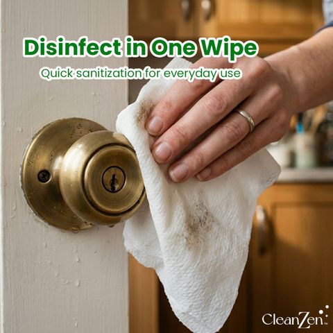 Clean Zen Disinfecting Wipes Pouch Pack 30 Pieces