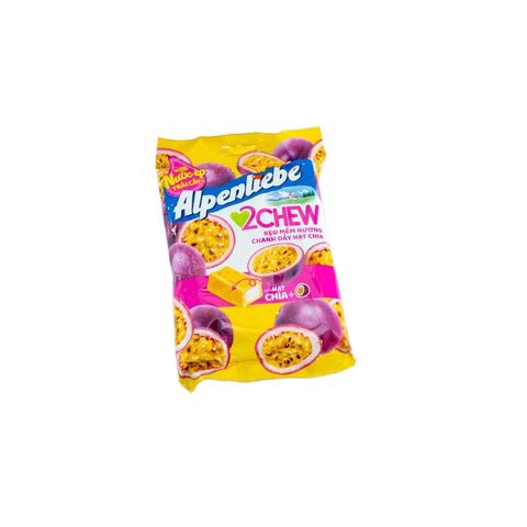 Alpenliebe 2 Chew Passion Fruit & Chia Seeds Candy 84g