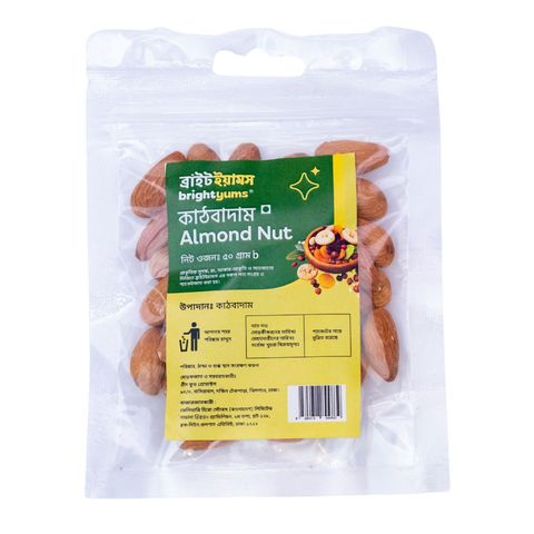 brightyums Kath Badam Almonds 50g