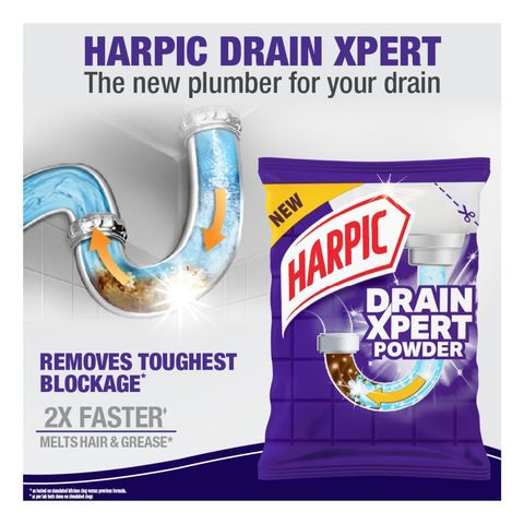 Harpic Drain Cleaning Xpert Powder 45g