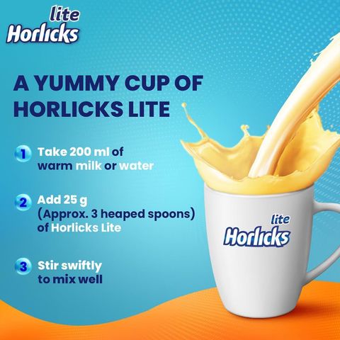 Horlicks Lite Health and Nutrition Drink Jar 400g (Powder Drink)