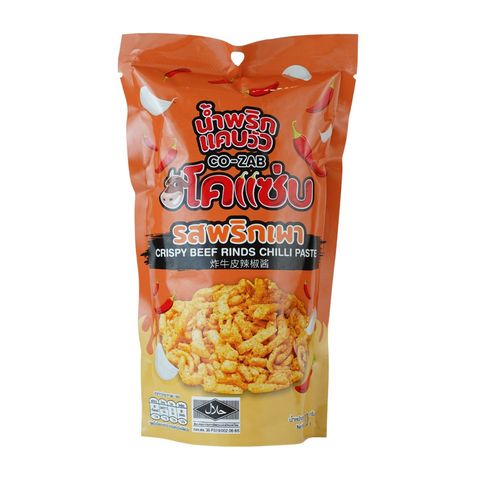 Co Zab Crispy Beef Rinds Chilli Paste Snacks 30g