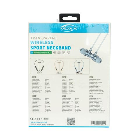Moxx Bn600 Wireless Neckband Assorted 1 Piece