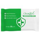 Clean Zen Disinfecting Wipes Pouch Pack 30 Pieces