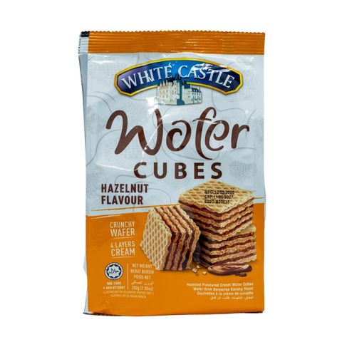 White Castle Wafer Cubes Hazelnut Flavor 200g