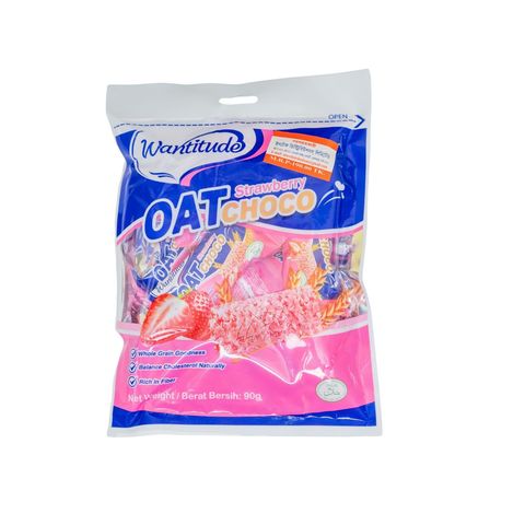 Wantitude Oat Strawberry Choco Bar 90g