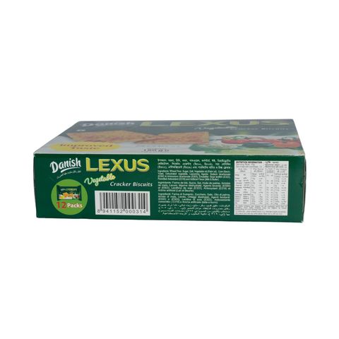 Danish Lexus Vegetable Cracker Biscuits 12 Packets