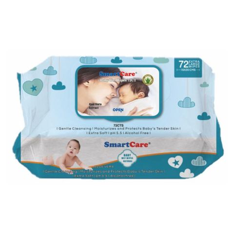 Smart Care Wet Wipes With Fliptop 72 pcs