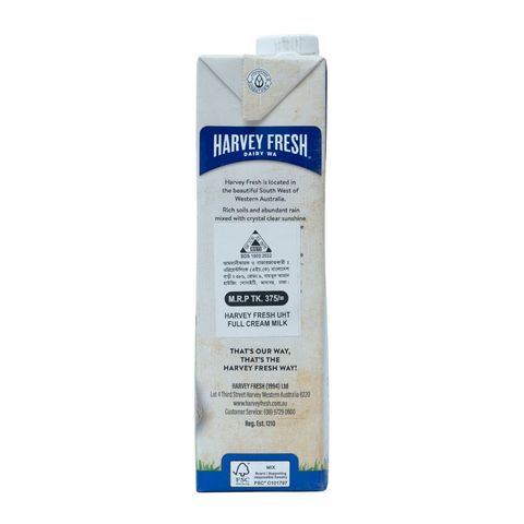 Harvey Fresh Full Cream Milk 1L