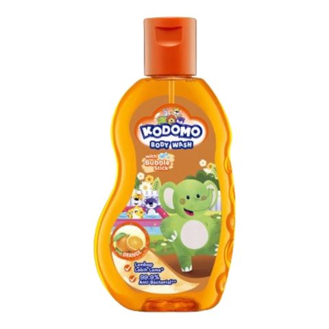 Kodomo Body Wash With Bubble Stick Orange Indonesia 200ml