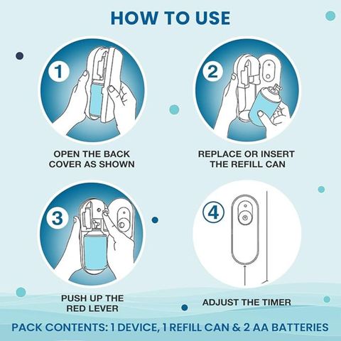 Godrej Aer Matic Cool Surf Blue Automatic Spray Refill 2200 Sprays 1 Piece