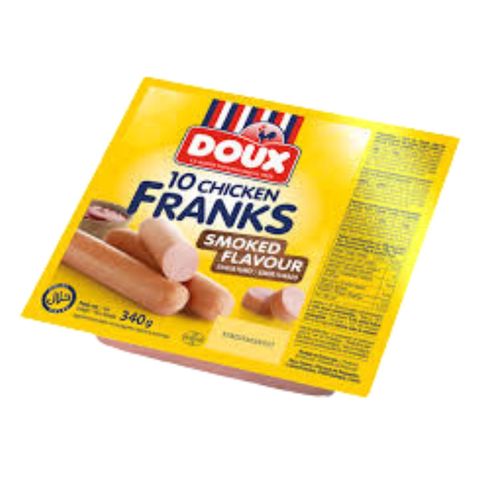 Doux Chicken Frank Sausage Smoked 340g