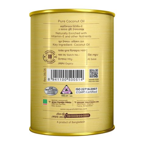 Jui Pure Coconut Hair Oil Tin bottle 333ml