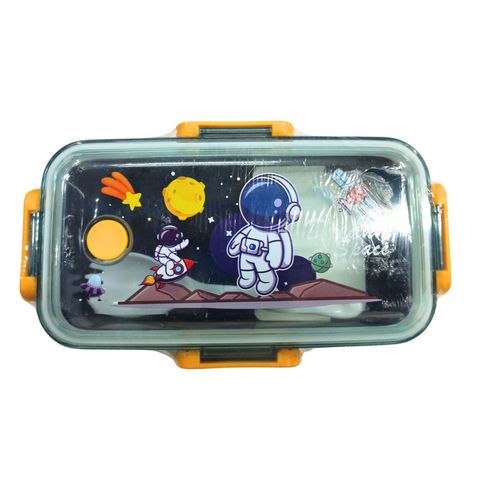 Kids Cartoon Print Tiffin Lunch Box Medium Size Assorted 1 Piece