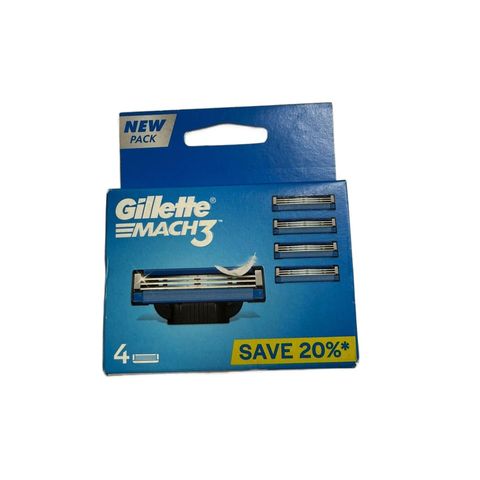 Gillette Mach 3 4 Cartridge 1 Pack