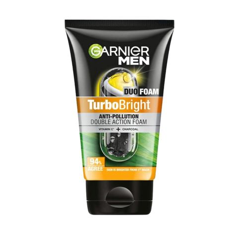 Garnier Men Turbo Bright Double Action Facewash 100g