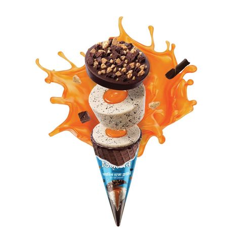 Savoy Discone Ice Cream Vanilla Choco Brownie with Creamy Caramel 110ml
