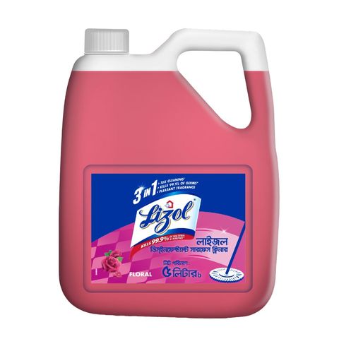 Lizol Disinfectant Surface Cleaner Floral 5L