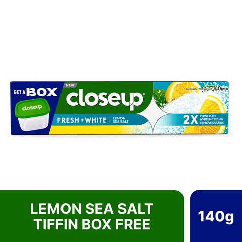 Closeup Toothpaste Lemon Sea Salt 140g