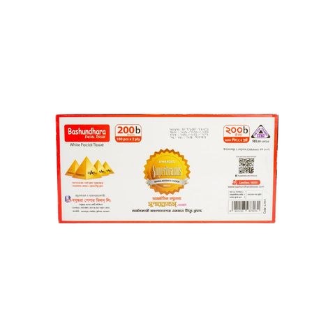 Bashundhara Facial Tissue 2 ply (Assorted) 100 Pieces