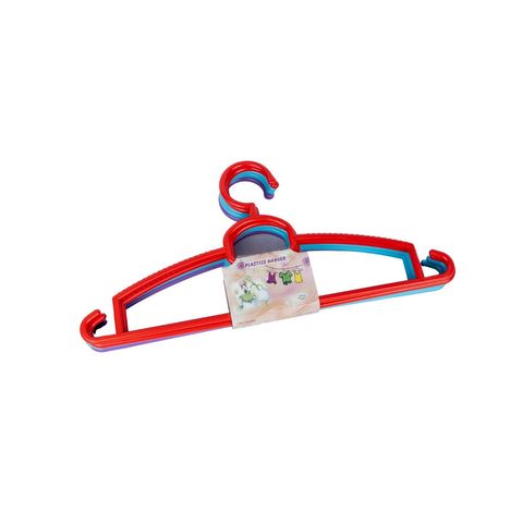 PP Plastic 3 Color Hanger 5 Pieces
