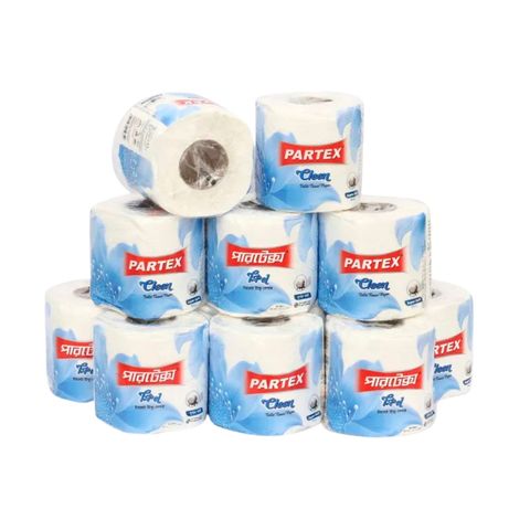 Partex Cleen Toilet Tissue 2 Ply Roll 1 Packet