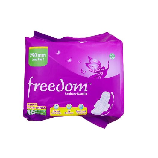 Freedom Heavy Flow Wings Sanitary Napkin Consumer Promo Pack 16 Pieces
