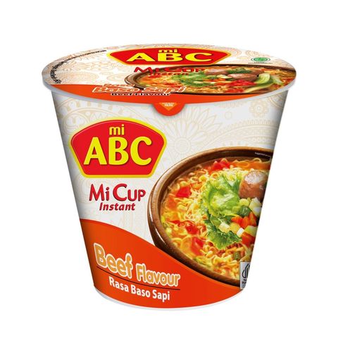 Mi Abc instant Noodles Beef Flavour Cup 60g