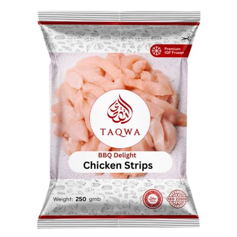 Taqwa BBQ Delight Chicken Strips ±5% 250g