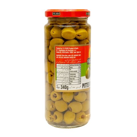 Figaro Green Olives Pitted 340g