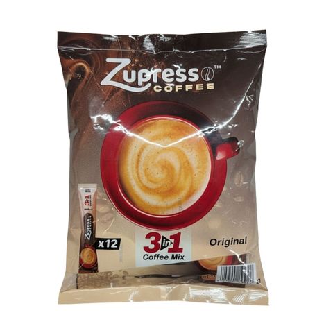 Zupresso Coffee 3 In 1 Mix Stick Pack 12 Piece 168g