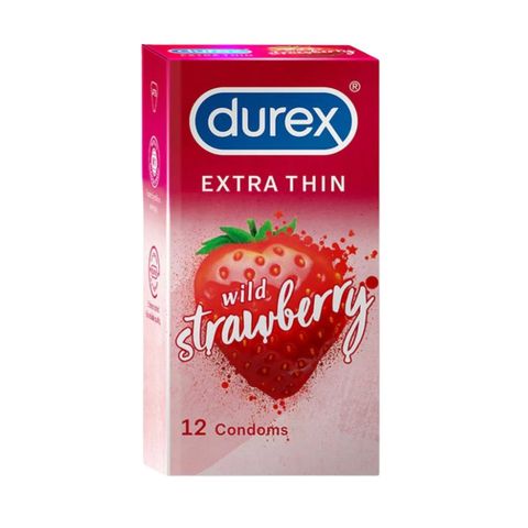Durex Extra Thin Strawberry 12 Packets