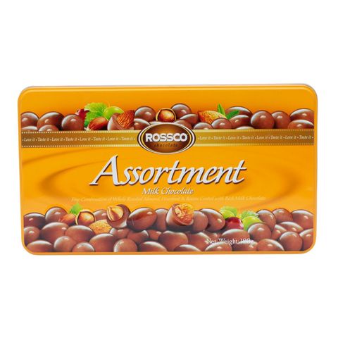 Rossco Chocolate Assortment Milk Chocolate Tin 180g
