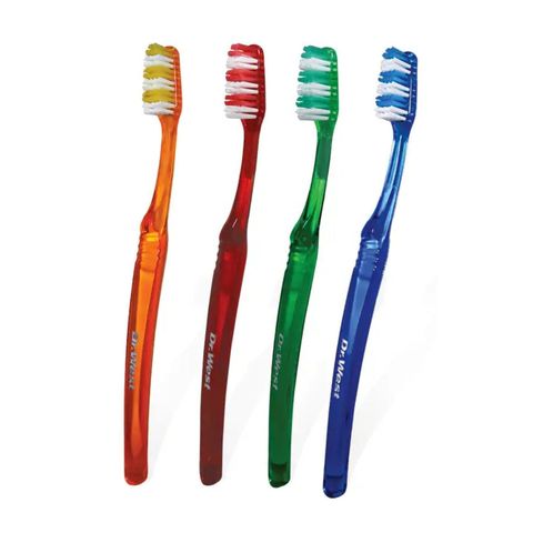 Dr. West Medium Toothbrush Assorted 1 Piece