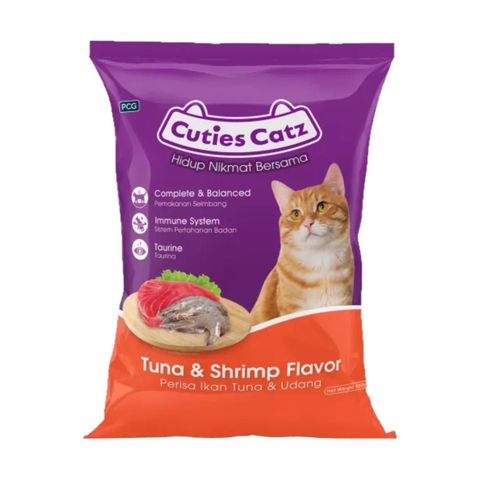 Cuties Catz Tuna & Shrimp Flavor Cat Food 350g
