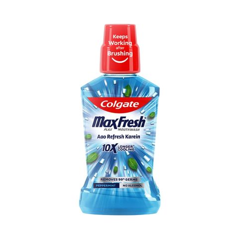 Colgate Maxfresh Plax Antibacterial Mouthwash Peppermint 500ml