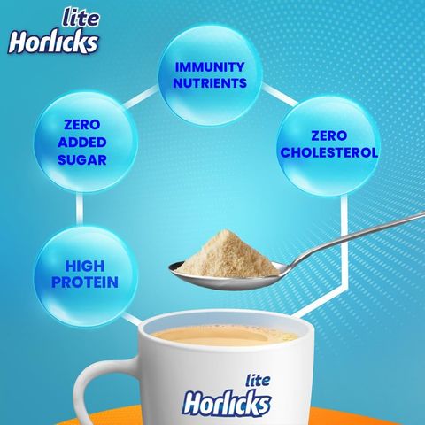 Horlicks Lite Health and Nutrition Drink Jar 400g (Powder Drink)