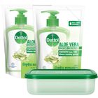 Dettol Handwash Aloe Vera Refill Double Pack (Buy & Get Tiffin Box Free) 170ml