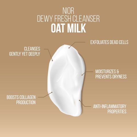 Buy Nior Dewy Fresh Oat Milk Cleanser 100ml & Get TK 50% off
