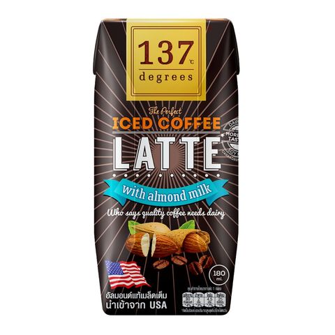 137 Degrees The Perfect Iced Coffee Latte With Almond Milk 180ml