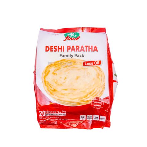 Ag Food Deshi Paratha Family Pack 20 Pieces 1200g
