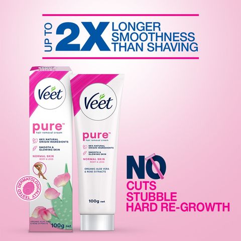 Veet Pure Hair Removal Cream for Normal Skin 100g