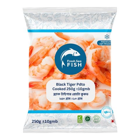 Fresh Sea Fish Black Tiger Pdto Cooked 250g ±10g