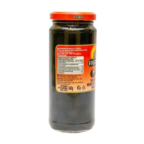 Figaro Black Olives Plain 340g