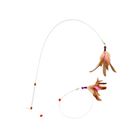 Cat Stick Long Wire Feather Toy 1 Piece