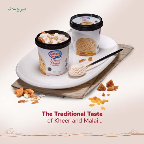 Savoy Kheer Malai Ice Cream Cup 120ml