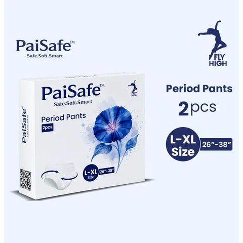 Paisafe Period Pants 26"-38" L-XL Size 2 Pieces