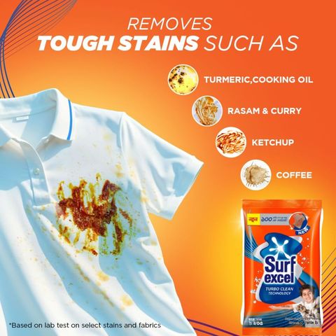 Surf Excel Synthetic Laundry Detergent Powder 1kg