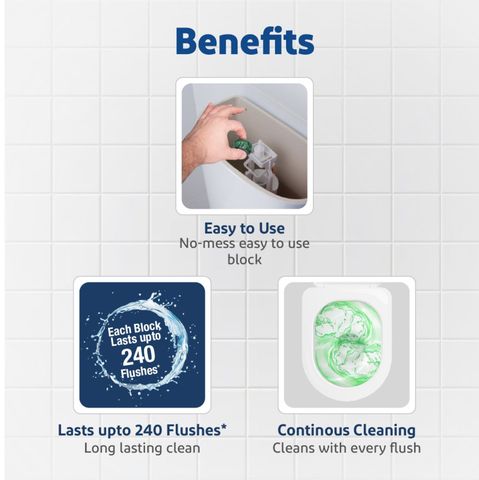 Harpic Flushmatic Citrus In Cistern Toilet Cleaner Blocks (50g x 2)