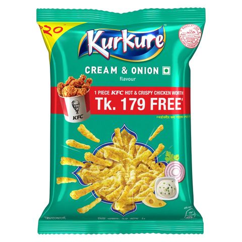Kurkure Cream & Onion Chips 31g